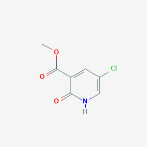 Chemical structure of Methyl 5-chloro-2-oxo-1,2-dihydropyridine-3-carboxylate