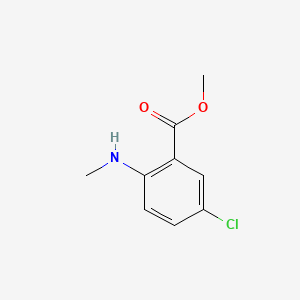 Chemical structure of Methyl 5-chloro-2-(methylamino)benzoate