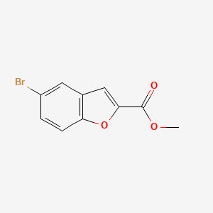 Chemical structure of Methyl 5-bromobenzofuran-2-carboxylate