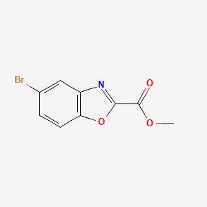 Chemical structure of Methyl 5-bromobenzo[d]oxazole-2-carboxylate