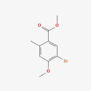 Chemical structure of Methyl 5-bromo-4-methoxy-2-methylbenzoate
