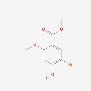 Chemical structure of Methyl 5-bromo-4-hydroxy-2-methoxybenzoate