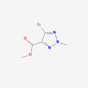 Chemical structure of Methyl 5-Bromo-2-Methyl-2H-1,2,3-triazole-4-carboxylate