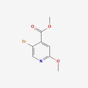 Chemical structure of Methyl 5-bromo-2-methoxyisonicotinate
