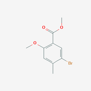 Chemical structure of Methyl 5-bromo-2-methoxy-4-methylbenzoate