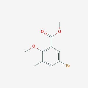 Chemical structure of Methyl 5-bromo-2-methoxy-3-methylbenzoate