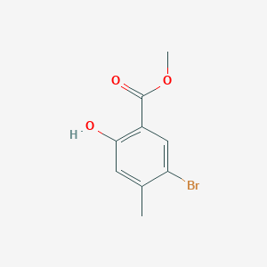 Chemical structure of Methyl 5-bromo-2-hydroxy-4-methylbenzoate