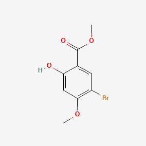 Chemical structure of Methyl 5-bromo-2-hydroxy-4-methoxybenzoate