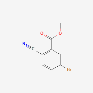 Chemical structure of Methyl 5-bromo-2-cyanobenzoate