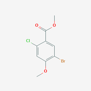 Chemical structure of Methyl 5-bromo-2-chloro-4-methoxybenzoate