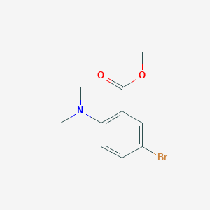 Chemical structure of Methyl 5-bromo-2-(dimethylamino)benzoate