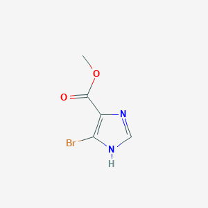Chemical structure of Methyl 5-bromo-1H-imidazole-4-carboxylate