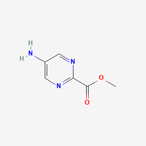 Chemical structure of Methyl 5-aminopyrimidine-2-carboxylate