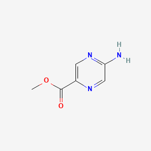 Chemical structure of Methyl 5-aminopyrazine-2-carboxylate