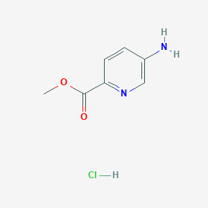Chemical structure of Methyl 5-aminopicolinate hydrochloride