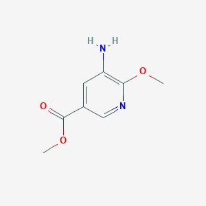 Chemical structure of Methyl 5-amino-6-methoxynicotinate