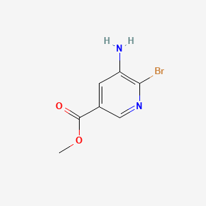 Chemical structure of Methyl 5-amino-6-bromonicotinate