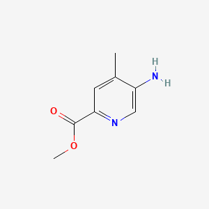 Chemical structure of Methyl 5-amino-4-methylpicolinate