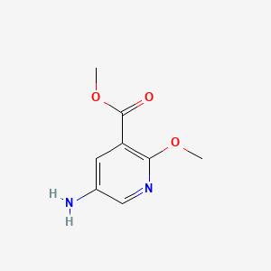 Chemical structure of Methyl 5-amino-2-methoxynicotinate