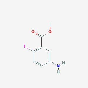 Chemical structure of Methyl 5-amino-2-iodobenzoate