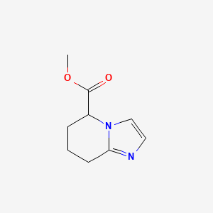 Chemical structure of Methyl 5,6,7,8-tetrahydroimidazo[1,2-a]pyridine-5-carboxylate