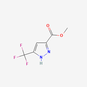 Chemical structure of Methyl 5-(Trifluoromethyl)pyrazole-3-carboxylate