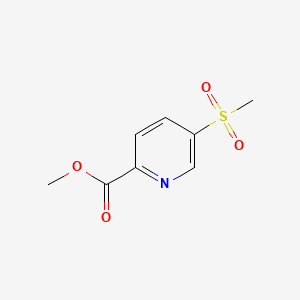 Chemical structure of Methyl 5-(methylsulfonyl)picolinate