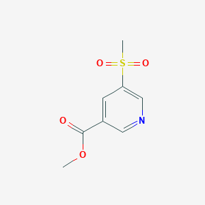 Chemical structure of Methyl 5-(Methylsulfonyl)nicotinate