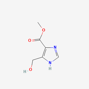 Chemical structure of Methyl 5-(Hydroxymethyl)-1H-imidazole-4-carboxylate