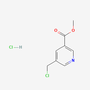 Chemical structure of Methyl 5-(chloromethyl)nicotinate hydrochloride