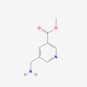 Chemical structure of Methyl 5-(aminomethyl)nicotinate