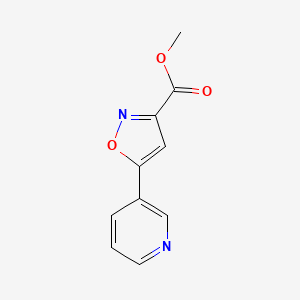 Chemical structure of Methyl 5-(3-Pyridyl)isoxazole-3-carboxylate