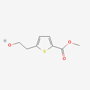 Chemical structure of Methyl 5-(2-hydroxyethyl)thiophene-2-carboxylate