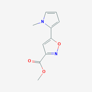 Chemical structure of Methyl 5-(1-Methyl-2-pyrrolyl)isoxazole-3-carboxylate