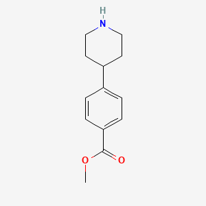 Chemical structure of Methyl 4-piperidin-4-yl-benzoate