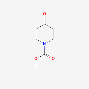 Chemical structure of Methyl 4-oxopiperidine-1-carboxylate