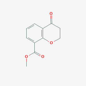 Chemical structure of Methyl 4-oxochroman-8-carboxylate