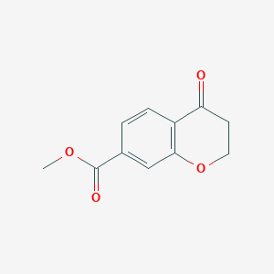 Chemical structure of Methyl 4-oxochroman-7-carboxylate