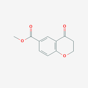 Chemical structure of Methyl 4-oxochroman-6-carboxylate