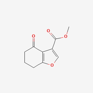 Chemical structure of Methyl 4-oxo-4,5,6,7-tetrahydro-1-benzofuran-3-carboxylate