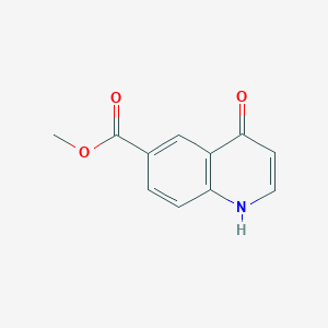 Chemical structure of Methyl 4-hydroxyquinoline-6-carboxylate