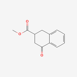 Chemical structure of Methyl 4-oxo-1,2,3,4-tetrahydronaphthalene-2-carboxylate