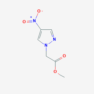 Chemical structure of Methyl 4-Nitro-1H-pyrazole-1-acetate