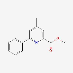 Chemical structure of Methyl 4-methyl-6-phenylpicolinate
