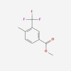 Chemical structure of Methyl 4-methyl-3-(trifluoromethyl)benzoate