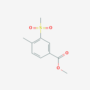 Chemical structure of Methyl 4-Methyl-3-(methylsulfonyl)benzoate