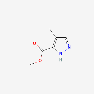 Chemical structure of Methyl 4-methyl-1H-pyrazole-3-carboxylate