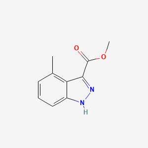 Chemical structure of Methyl 4-methyl-1H-indazole-3-carboxylate