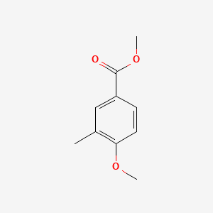 Chemical structure of Methyl 4-Methoxy-3-methylbenzoate