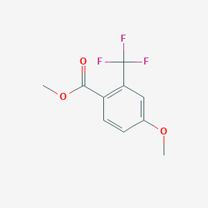 Chemical structure of Methyl 4-methoxy-2-(trifluoromethyl)benzoate